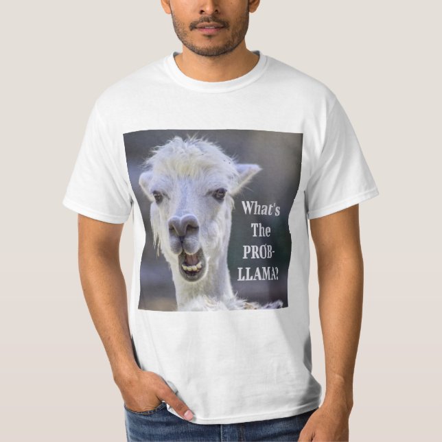 Vad är Prob-Llama? Cute Funny LLAMA T Shirt (Framsida)