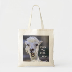 Vad är Prob-Llama? Cute Funny LLAMA Tygkasse