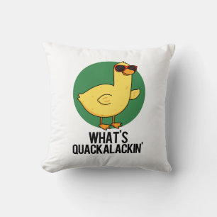 Vad är Quackalackin Funny Anka Pun? Kudde