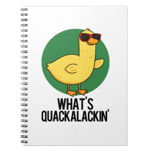Vad är Quackalackin Rolig Anka Puns Anteckningsbok