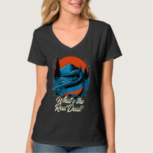Vad är Reel Deal Lakes Fiske Lagun Fiskare T Shirt