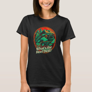 Vad är Reel Deal Sjöar Fishing Lagoon Fisherma? T Shirt