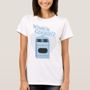 Vad är Roligt Retro Oven Illustration Art? T Shirt