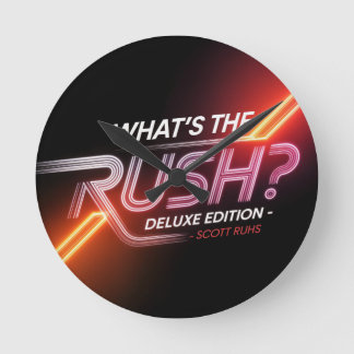Vad är Rush? Konstruktion för Deluxe Edition Rund Klocka
