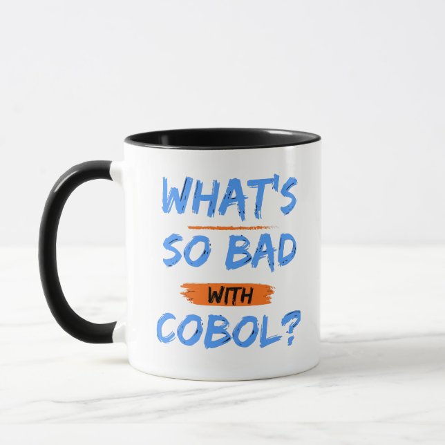 Vad är så dåligt med Cobol? Mugg (Vänster)