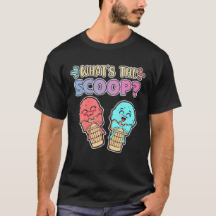 Vad är Scoop Ice Cream Gender Reveal Baby Anno? T Shirt