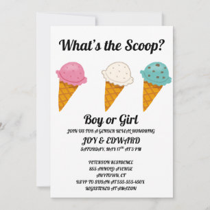 Vad är scoop könsbestämmande fest inbjudningar