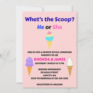 Vad är scoop könsbestämmande fest inbjudningar
