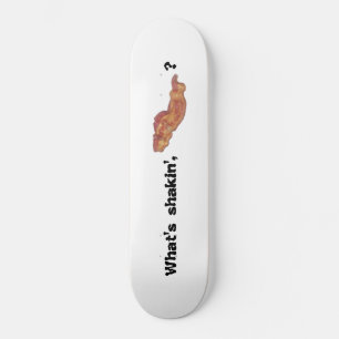 Vad är Shakin Bacon Skateboard Roligt Bräda 20,5 Cm