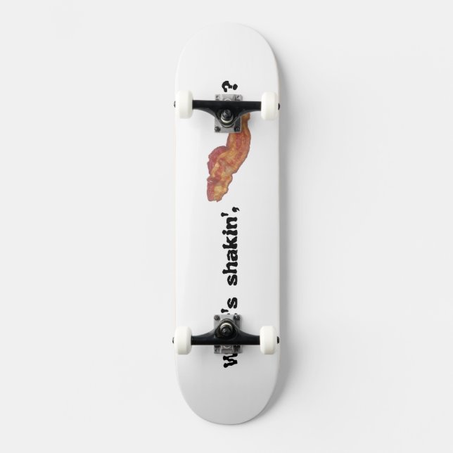 Vad är Shakin Bacon Skateboard Roligt Bräda 20,5 Cm (Framsida)
