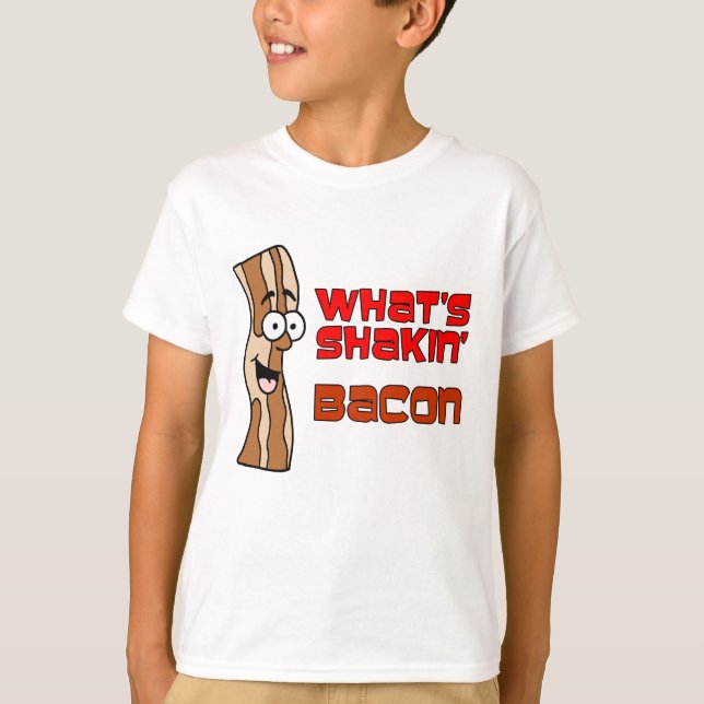 Vad är Shakin' Bacon? T-shirt (Framsida)