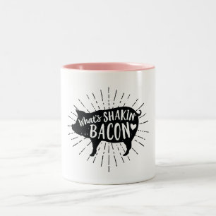 Vad är Shakin baconroligt Två-Tonad Mugg