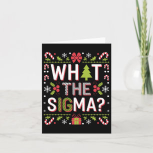 Vad är Sigma Roliga Tomte Klaus Gen Alpha Jul Kort