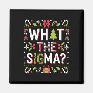 Vad är Sigma Roliga Tomte Klaus Gen Alpha Jul Magnet