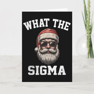 Vad är Sigma Tomte Roligt Jul Meme Xmas Riz Kort