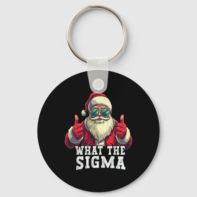 Vad är Sigma Tomte Roligt Jul Meme Xmas Riz Nyckelring (Framsida)