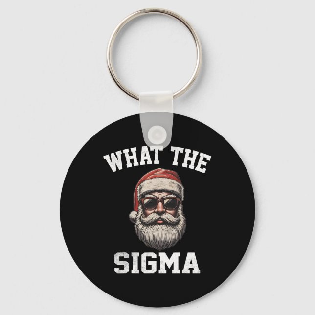 Vad är Sigma Tomte Roligt Jul Meme Xmas Riz Nyckelring (Framsida)