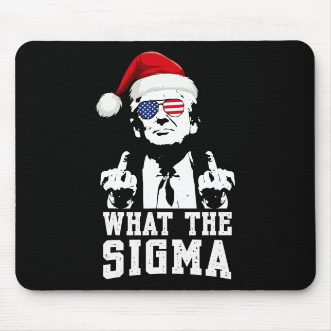 Vad är Sigma Trump Santa Funny-julet Xm? Musmatta (Framsidan)