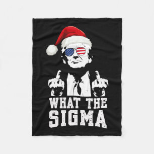 Vad är Sigma Trump Tomte Roligt Jul Meme Xm Fleecefilt