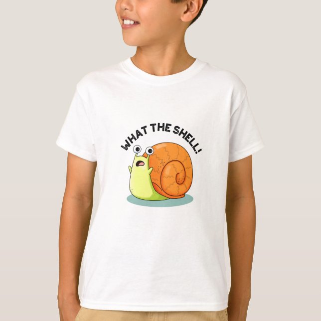 Vad är Snäckan Funny Snigel Pun? T Shirt (Framsida)