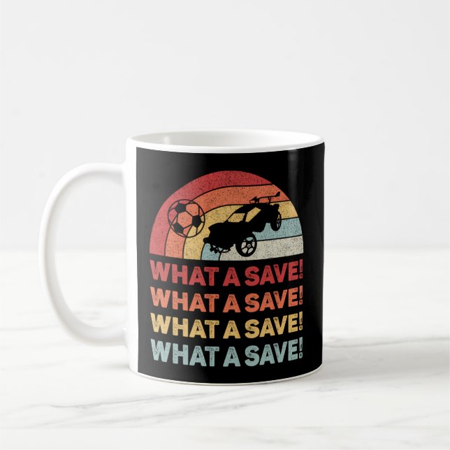 Vad är Spara Rocket Soccer Car League? Kaffemugg (Vänster)