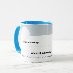 Vad är Tea? Trump förbjuden från Twitter Mugg