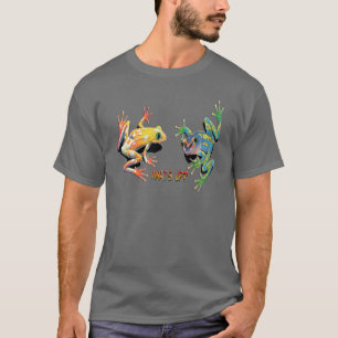 Vad är upp grodor t-shirt