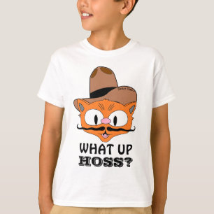 Vad är Upp Hoss? Mustache Cat? T Shirt