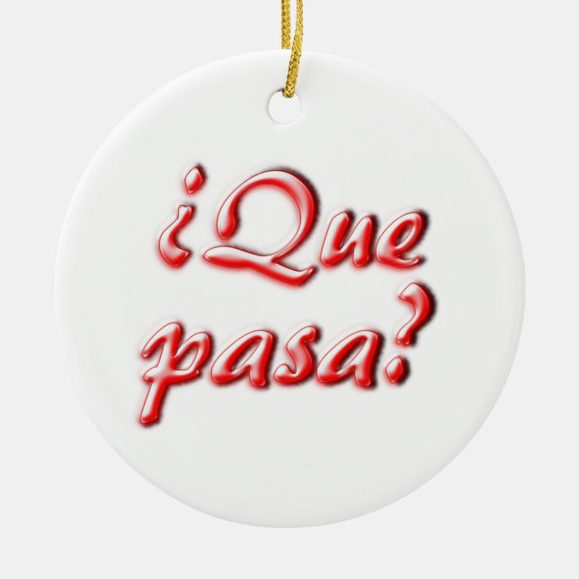 Vad är upp julgransprydnad keramik (Framsidan)