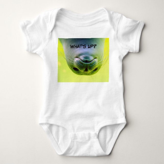 Vad är Upp med lustig sil Baby-dräkt? T Shirt (Framsida)