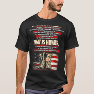 Vad är Veteran en veteran om aktiv tjänst? T Shirt