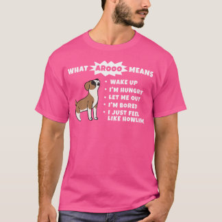 Vad Aroo Elak Boxer Hund T Shirt
