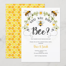 Vad baby kommer att bli, Bee Gender avslöjar Inbjudningar