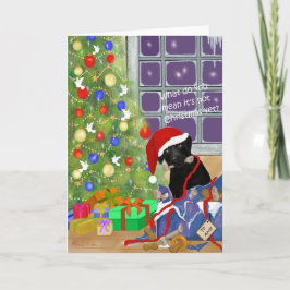 Vad betyder du den är inte jul ännu? Roligt Helgkort