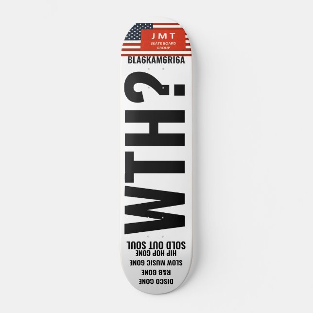 VAD? BLACK AMERICA Skateboard (Framsida)