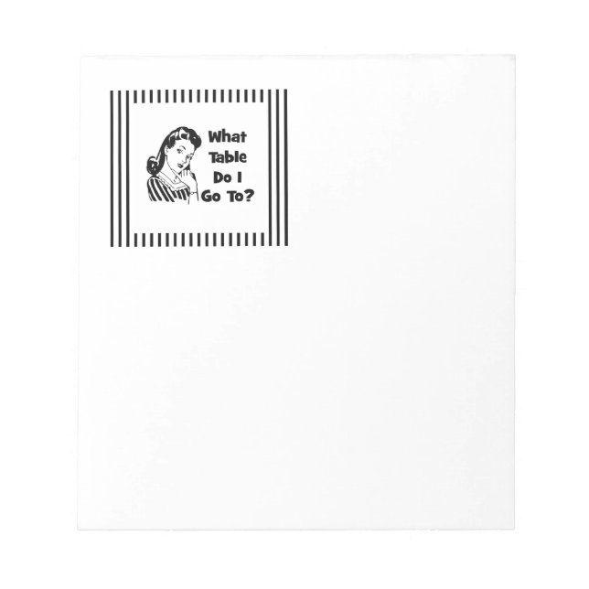 Vad Bord går jag till? Anteckningsblock (Framsida)