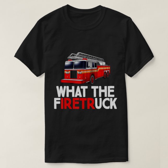 Vad brandsläckaren i brandgubben i FiretrUCK ger T Shirt (Design framsida)