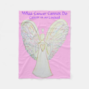 Vad Cancer inte kan göra Angel Chemo Anpassningsba Fleecefilt