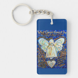 Vad Cancer inte kan göra Angel Pendant Keychain