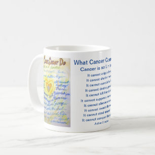 Vad cancer inte kan göra Dikt Coffee Mugg Heart Ko