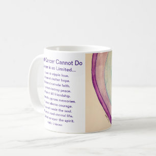 Vad cancer inte kan göra Dikt Heart Coffee Kopp Mu