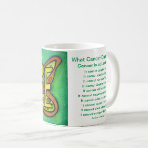 Vad cancer inte kan göra Dikt Hope Coffee Kopp Mug