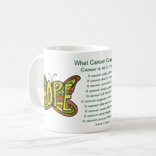 Vad cancer inte kan göra Dikt Hope Coffee Mugg Kop