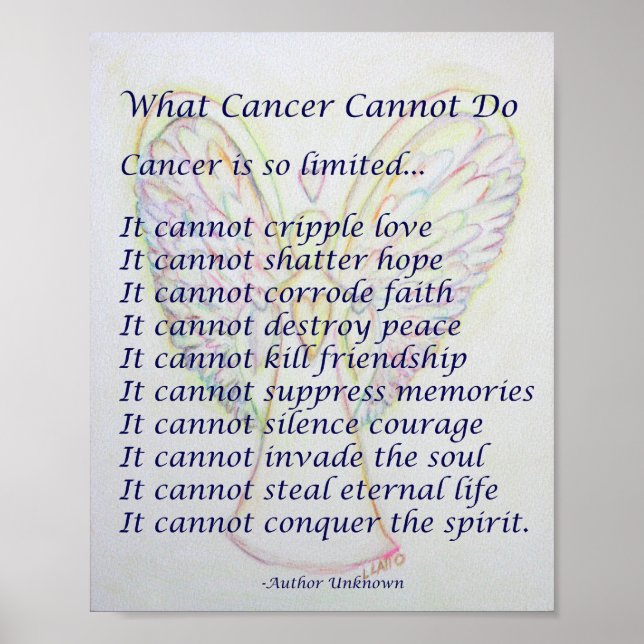 Vad Cancer inte kan göra för att Poster utskrift a (Framsidan)
