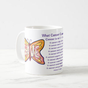 Vad cancer inte kan göra med Kärlek-kaffe Mugg Kop