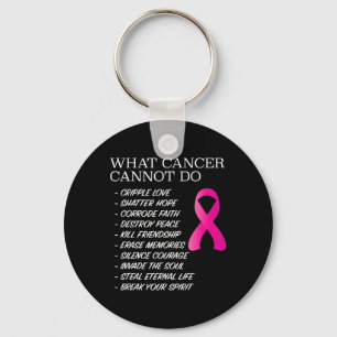 Vad cancer inte kan göra - medvetenhet - inspirati nyckelring