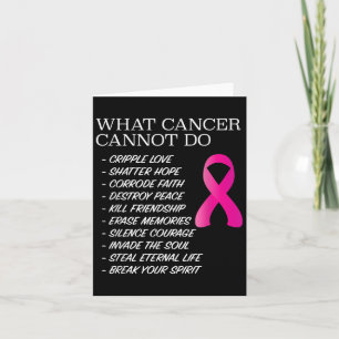 Vad cancer inte kan göra - _ Medvetenhet - Insrati Kort