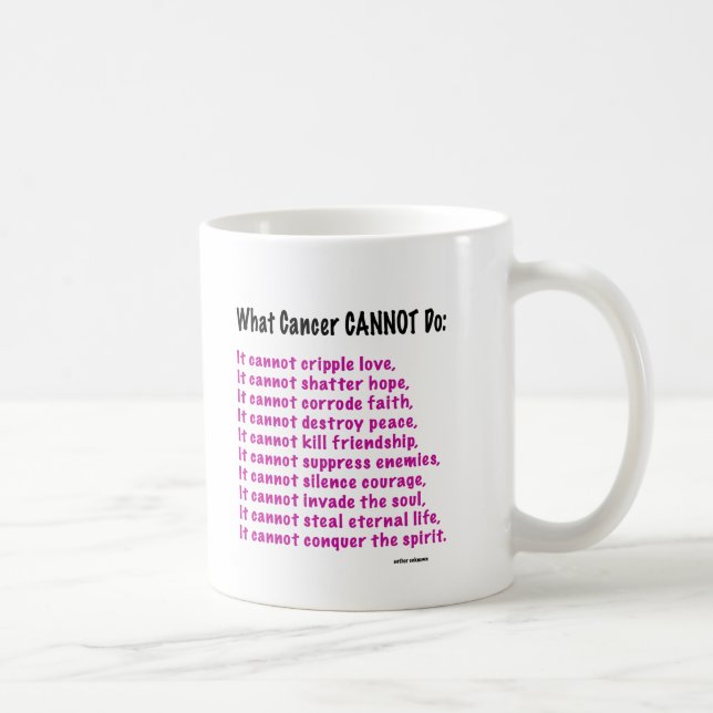 Vad cancer inte kan göra Mugg (Höger)