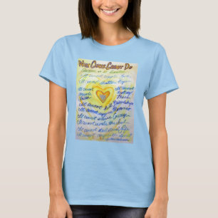Vad cancern inte kan göra med Dikt Angel Anpassnin T Shirt