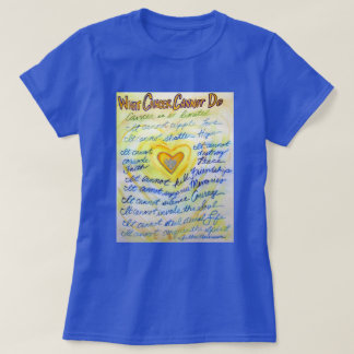 Vad cancern inte kan göra med Dikt Angel Anpassnin T Shirt